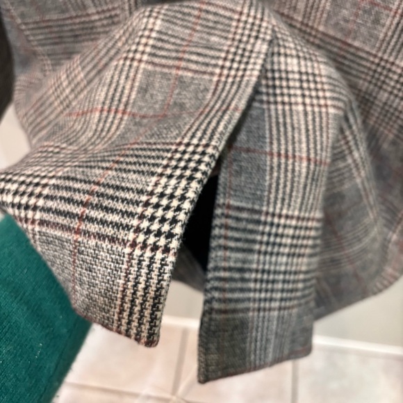 Cole Haan Wool Blend Plaid Overcoat Jacket Women’s Size 10 - Picture 9 of 15